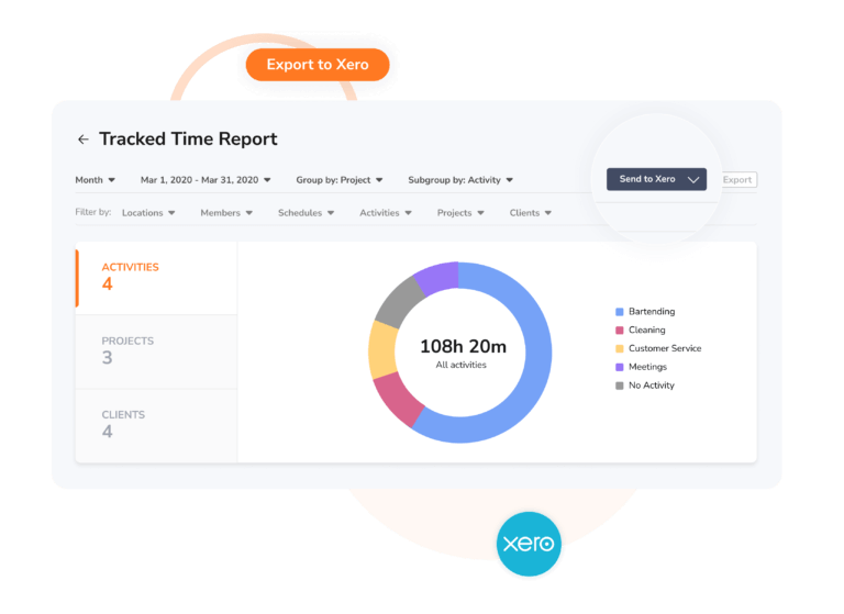 Export timesheets to Xero