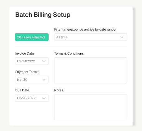 Automated invoices for multiple employees using MyCase