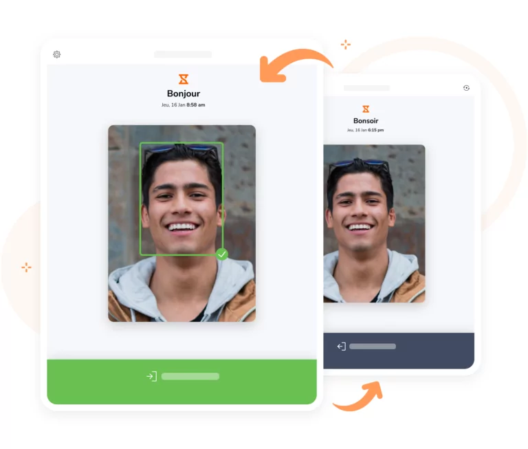 Soyez reconnu(e) instantanément sur un kiosque pour un pointage plus rapide